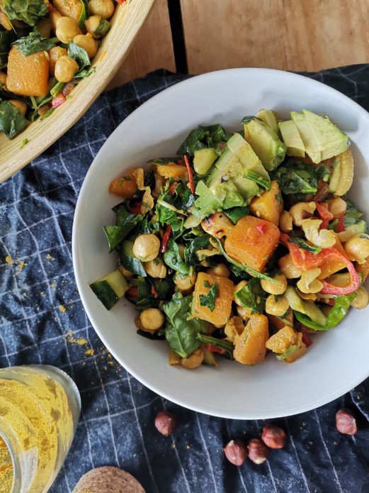 hearty pumpkin salad