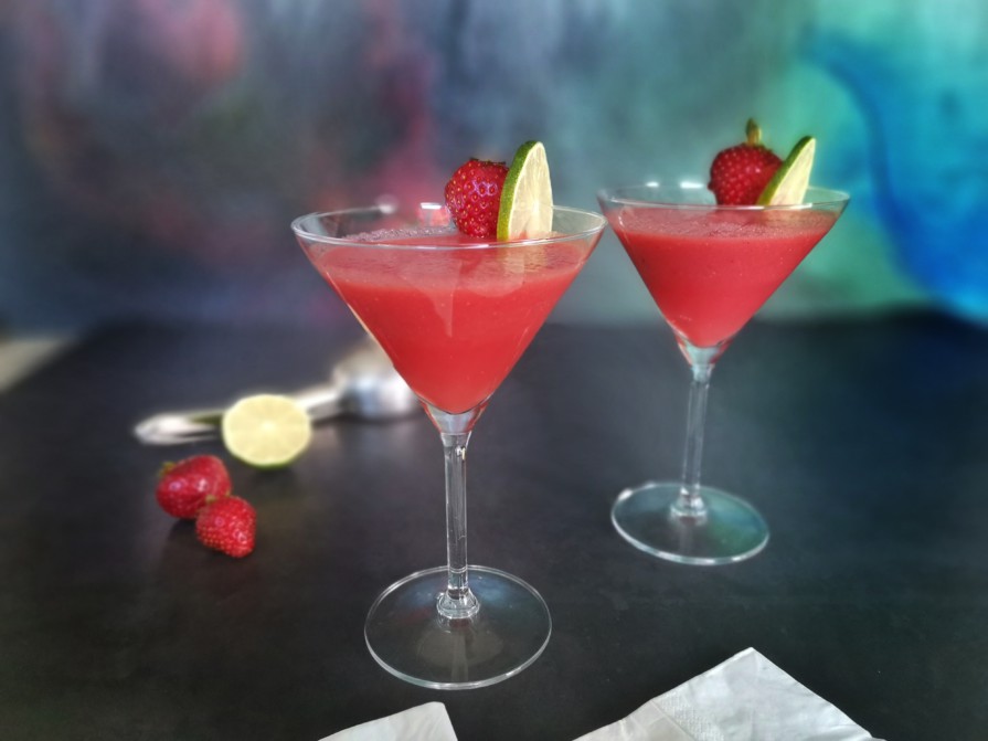 healthy strawberry daiquiri